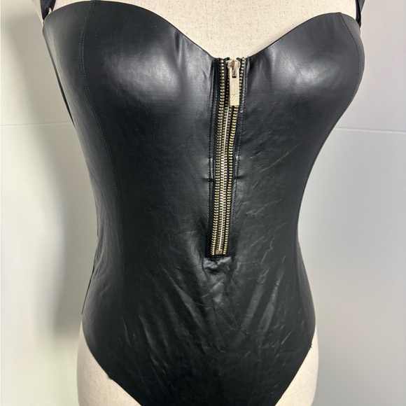 Honey Birdette Vegas Zip-Up Bodysuit Vintage - Picture 2 of 6